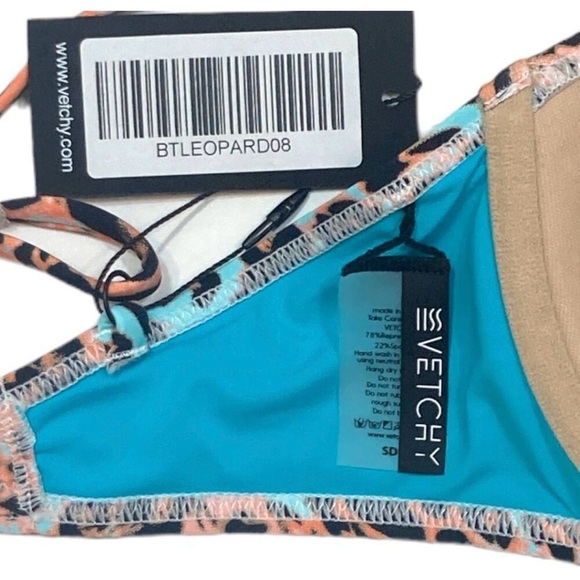 Vetchy Leo Leopard Bikini Top BTLEOPARD Size SDD - Picture 3 of 4